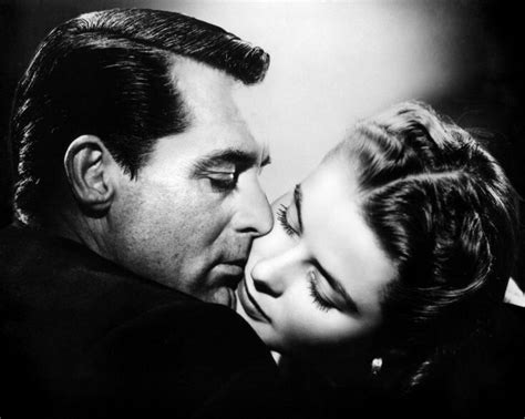 best old hollywood screen kisses cary grant and ingrid bergman in notorious 1946 “a kiss is