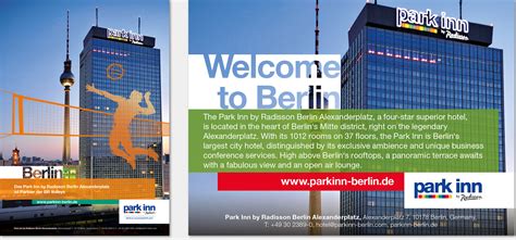 You can enjoy a drink at the bar/lounge. Werbung für das Park Inn / Berlin - Alexanderplatz ...