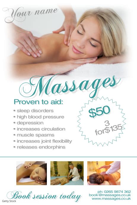massage poster postermywall