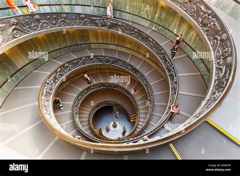 Spiral Staircase Inside The Vatican Museum Stock Photo Alamy