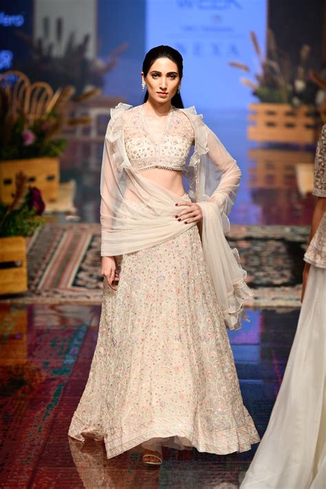 the 8 best lehengas spotted at lakmé fashion week winter festive 2019 vogue india