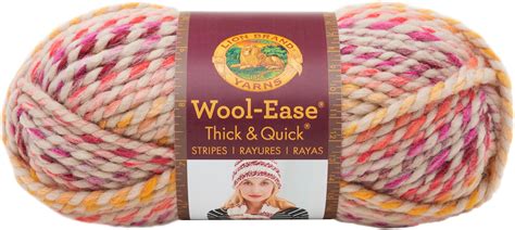Lion Brand Yarn 640 615 Wool Ease Thick And Quick Yarn One Size Spice