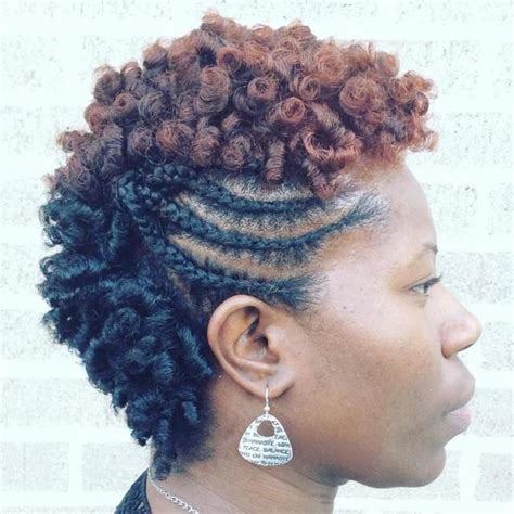 Microbraids, cornrows, fishtail braids, blocky braids, black braided buns, twist braids, tree braids, hair bands, french braids and more are at your disposal. 75 Most Inspiring Natural Hairstyles for Short Hair ...