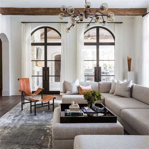 Casual Elegance Personified In This Rustic Chic Living Room Featuring