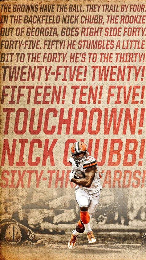 Cleveland Browns On Twitter Nick Chubb HD Phone Wallpaper Pxfuel
