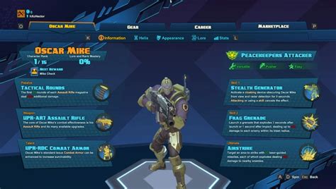 Legendary gears in battleborn are gears which are specific to a hero. Oscar Mike - Battleborn Wiki Guide - IGN