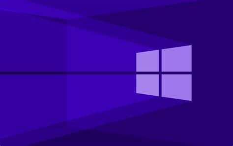 Herunterladen Hintergrundbild 4k Windows 10 Dunkelblaues Logo
