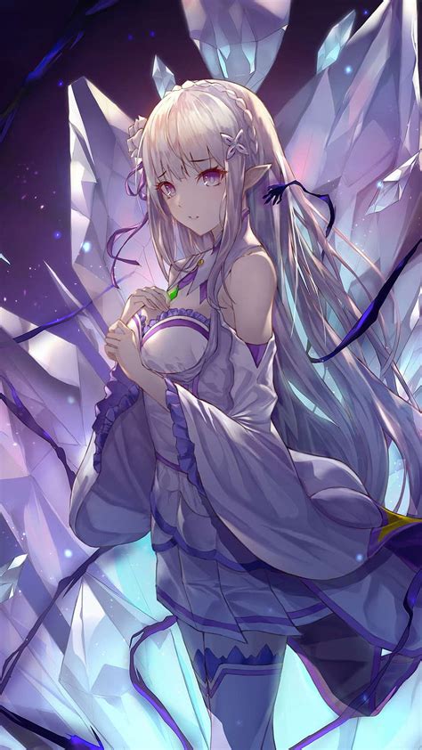 Emilia Re Zero For IPhone And Android By Sara Byrd Emilia Tan Phone HD
