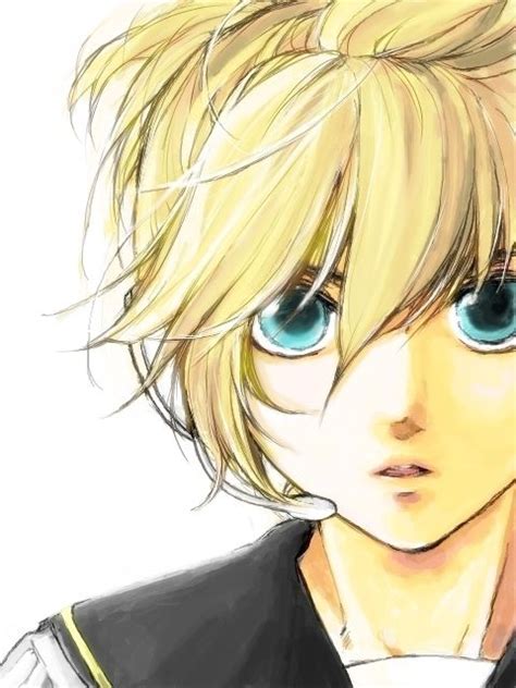 Anime Boy With Blonde Hair And Blue Eyes