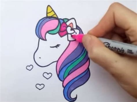 Cómo Dibujar Y Colorear Un Unicornio Kawaii Paso A Paso Me Lo Dijo Lola