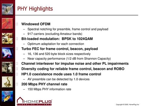 Ppt Homeplug Av Technical Overview Isplc 2006 Orlando Fl