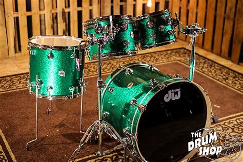 Dw Drums Collectors Green Sparkle Finish Ply So 991790 Reverb