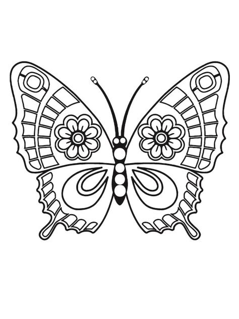 Beautiful Butterfly Coloring Pages - Free Printable Coloring Pages for Kids