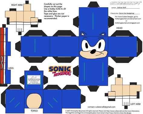 7 New Sonic Papercraft Aress Blog