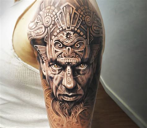 Aztec Warrior Tattoo By Arlo Tattoos Photo 19457