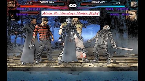 Mugen Freddy Krueger Candyman And Pinhead Vs Jason Voorhees Michael