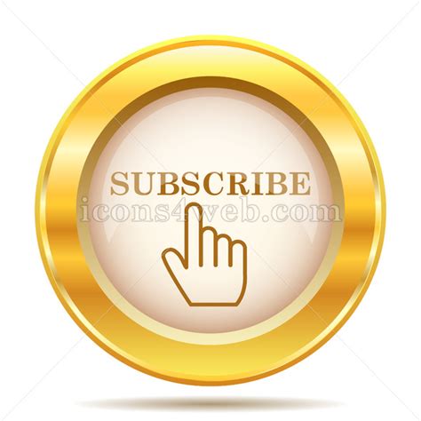 Subscribe Golden Button