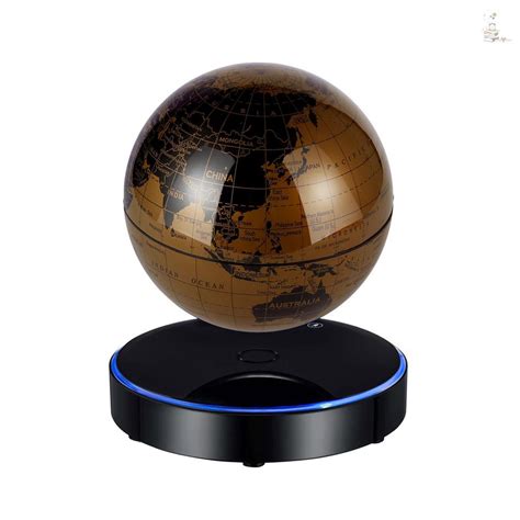 ※t G Magnetic Levitating World Map Globe With Led Light Base Anti