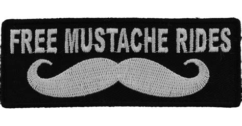 Free Mustache Rides Patch Funny Patches For Adults By Ivamis Patches