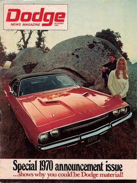 1970 Dodge Magazine Dodge Muscle Cars Vintage Muscle Cars Muscle