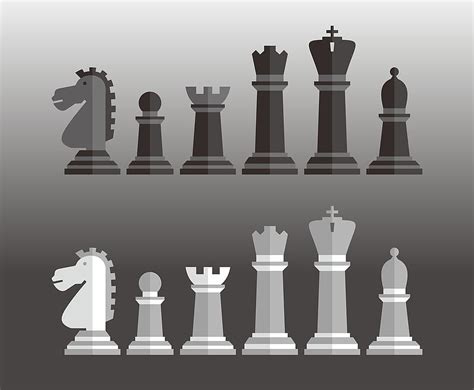 Chess Pieces Vector Set Svg Cdr Uidownload