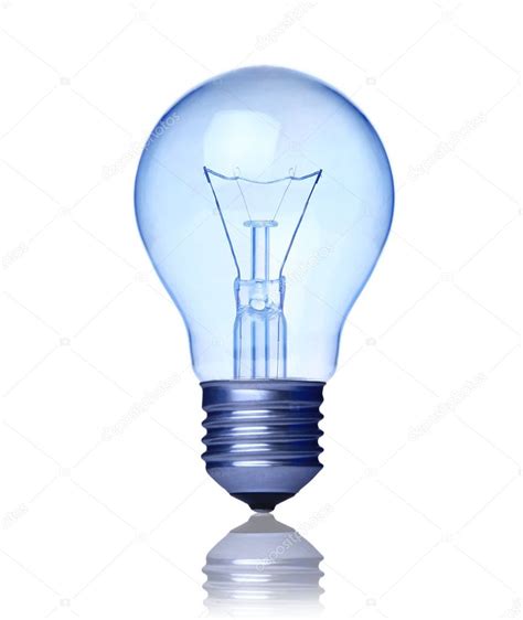 Blue Light Bulb ⬇ Stock Photo Image By © Depgosper 2823820