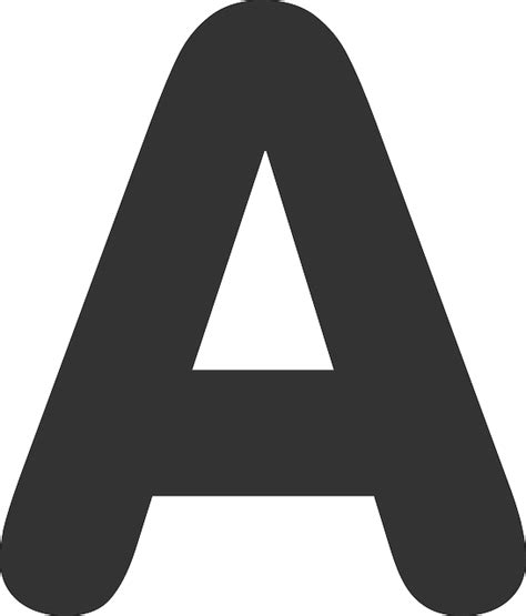 Letter A Black · Free Vector Graphic On Pixabay