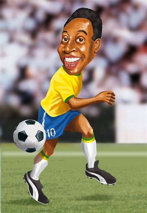 Rey Pelé Caricaturas Fútbol Football Memes Football Art Football