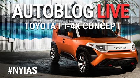 Toyota Ft 4x Concept Is An Off Roader For Millennials Autoblog