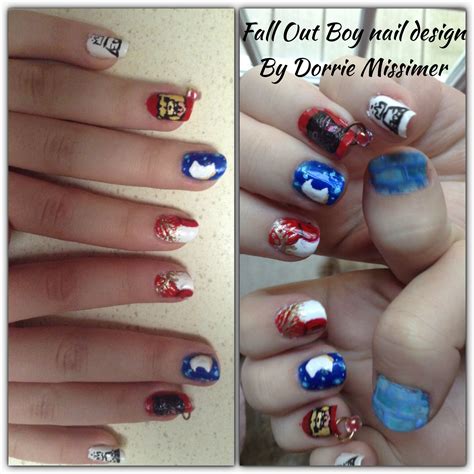 Fall Out Boy Nail Design Each Nail Inspired By An Album Cover Thumb