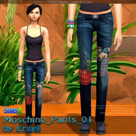 Denim Pants 01 By Ersel Sims 4 Female Clothes