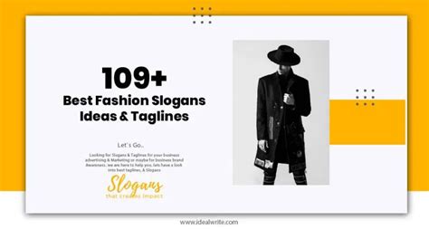 109 Best Fashion Slogans Ideas And Taglines Idealwrite