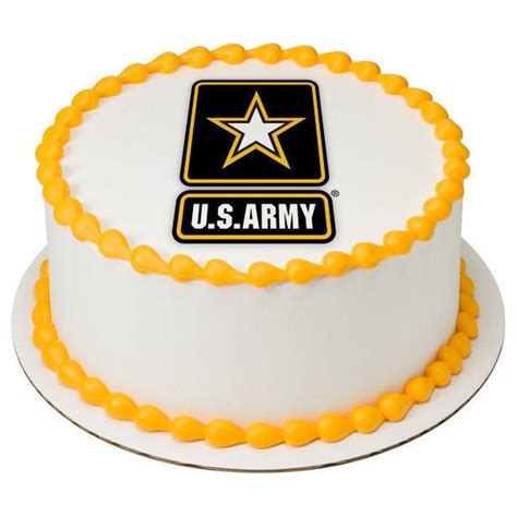 Us Army Edible Image Us Army Cake Topper Etsy