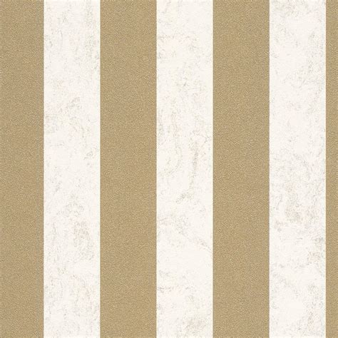 Carat Glitter Stripe Wallpaper Cream And Gold 13346 70