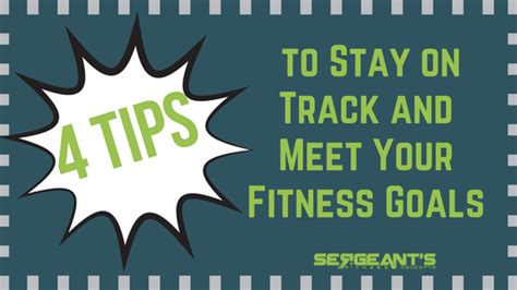 4 tips to stay on track and meet your fitness goals sarge fitness boot camp