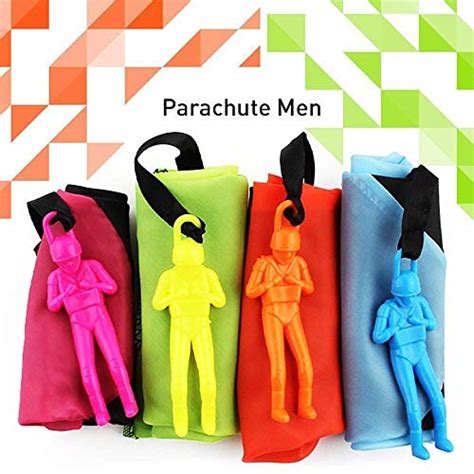 Sixone Parachute Toy 8 Pack Tangle Free Throwing Hand Throw Soldiers