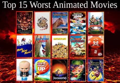 Top 15 Worst Animated Films By Jallroynoy On Deviantart