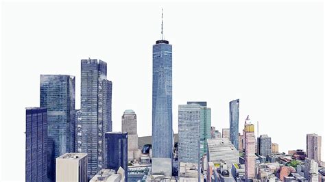 one world trade center building tower map 3d model by sensiet asensio [b5331b9] sketchfab