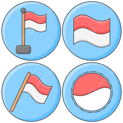 Various Types Of Indonesian Flag Vector Indonesian Flag Vector Png