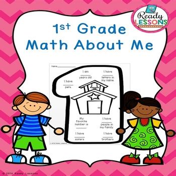 How to use the all about me editable worksheet. Free First Day of School Activity 1st Grade Math About Me All About Me Worksheet
