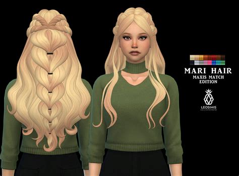 Sims 4 Hairs Leo 4 Sims Mari Hair Recolored
