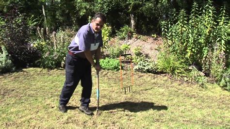 How To Aerate A Lawn Youtube