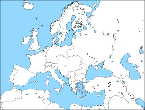 Ww1 Map Of Europe Blank Map Of World