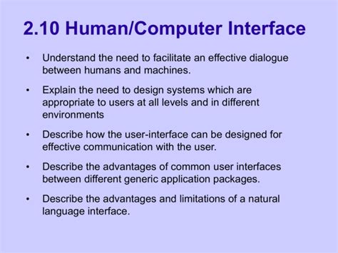 21 Humancomputer Interface Computing And Ict In A Nutshell
