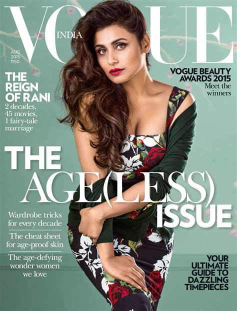 How To Get Rani Mukerjis Vogue Cover Girl Look Vogue India Beauty Trends