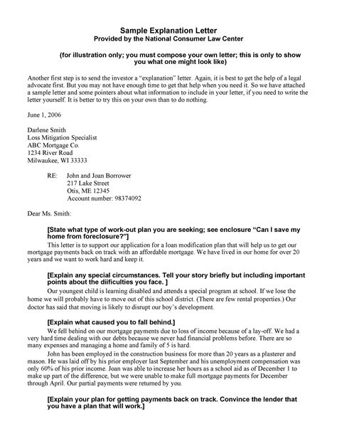 48 Letters Of Explanation Templates Mortgage Derogatory Credit