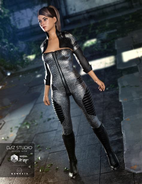 Sci Fi Lieutenant Outfit For Genesis 3 Female S Daz 3D