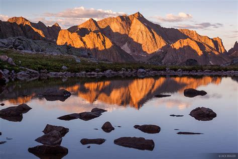 Eolus Reflection 2 Weminuche Wilderness Colorado Mountain