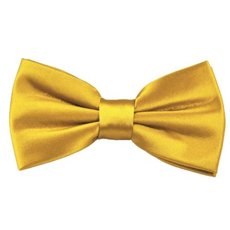 Plain Mustard Gold Mens Bow Tie From Ties Planet Uk