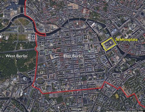 Berlin Wall Aerial View